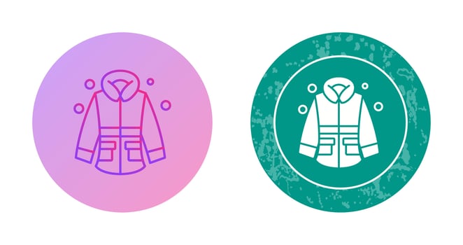 Winter Jacket Vector Icon