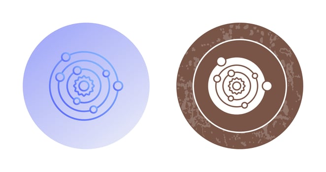 Solar System Vector Icon