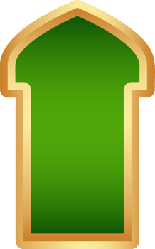 Ramadan frame shape. Door and window arch with Islamic design. Muslim oriental gate. Indian vintage arc with traditional ornament. Architecture element and sticker png