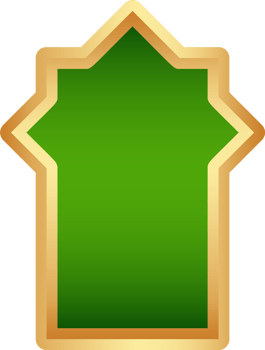 Ramadan frame shape. Door and window arch with Islamic design. Muslim oriental gate. Indian vintage arc with traditional ornament. Architecture element and sticker png