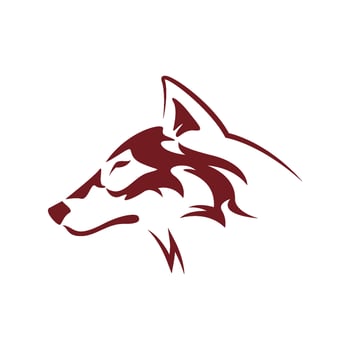 Wolf  logo design vector