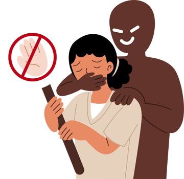 Woman prohibited from speaking png
