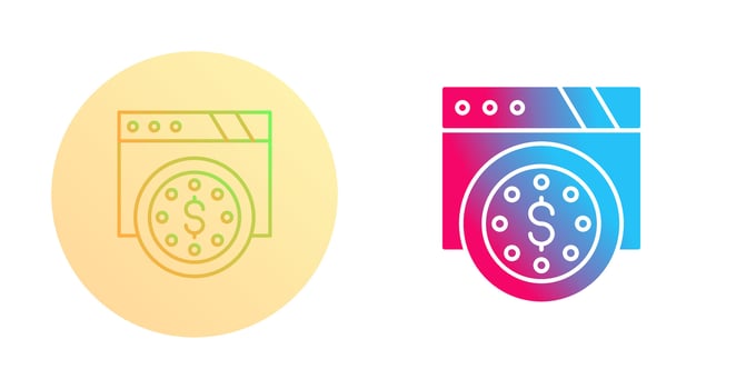 Dollar Coin Vector Icon