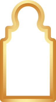 Ramadan golden frame shape. Door and window arch with Islamic design. Muslim oriental gate. Indian vintage arc with traditional ornament. Architecture element and sticker. png