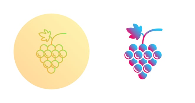 Grapes Vector Icon