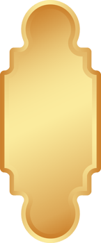 Ramadan golden frame. Islamic window shape. Arabic arch. Muslim vintage border for design. Indian decoration in oriental style. png