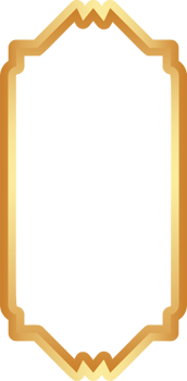 Golden Ramadan frame. Islamic window shapes with ornament. Muslim vintage border. Indian decoration for banner in oriental style. png