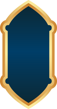 Ramadan golden frame. Islamic window shape. Arabic arch. Muslim vintage border for design. Indian decoration in oriental style. png