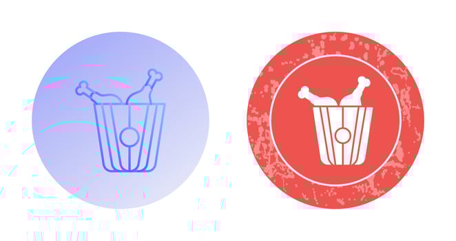 Fried Chicken Vector Icon