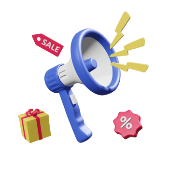 Megaphone Ecommerce 3D Icon png