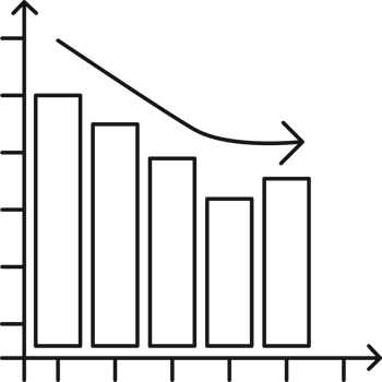 Cut Loss Icon Outline PNG Transparent Background