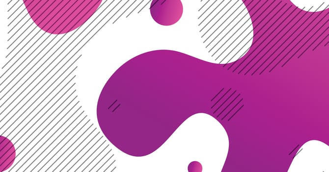 Abstract liquid wave background with magenta and white gradient color background vector