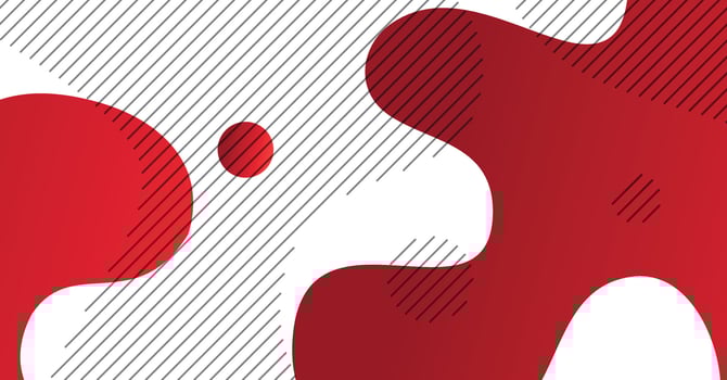 Abstract liquid wave background with red and white gradient color background vector