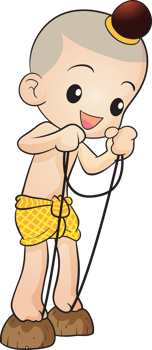 thai traditional cartoon character and element png