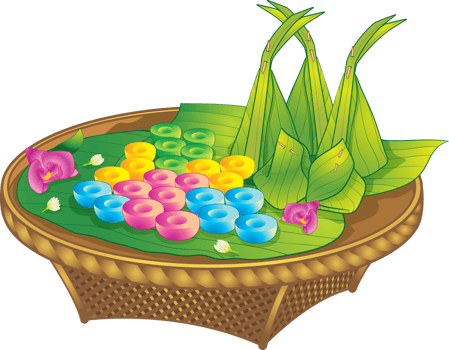 Traditional Thai desserts sweet food png