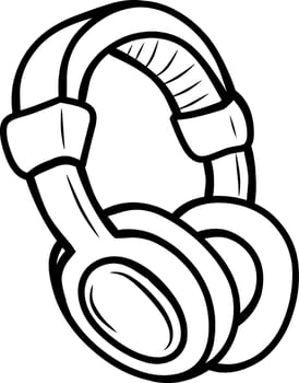 headphones isolated on white vector