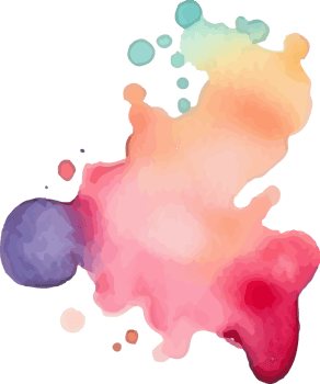 Watercolor hand drawn stain png