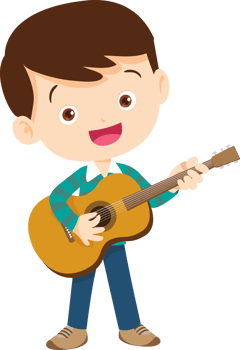 musical kid children playing music instrument png