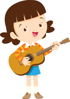 musical kid children playing music instrument png