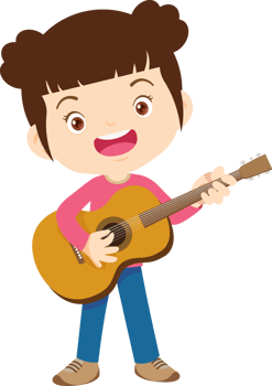 musical kid children playing music instrument png