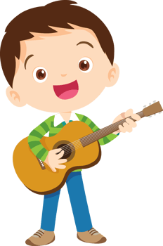 musical kid children playing music instrument png