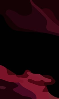 Aesthetic abstract art with a combination of shapes and red colors. Suitable for background and poster vector