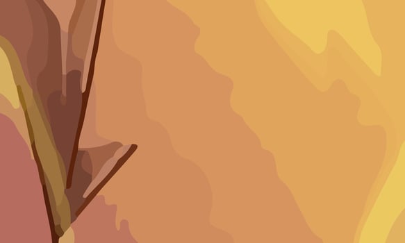 Aesthetic abstract art with a combination of shapes and brown colors. Suitable for background and poster vector
