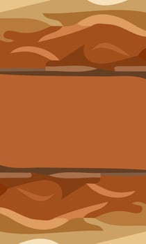 Aesthetic abstract art with a combination of shapes and brown colors. Suitable for background and poster vector