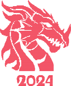 Knitted dragon 2024 png