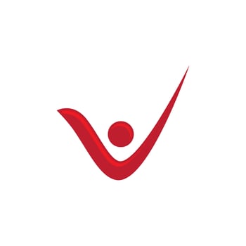 Human character logo sign vector