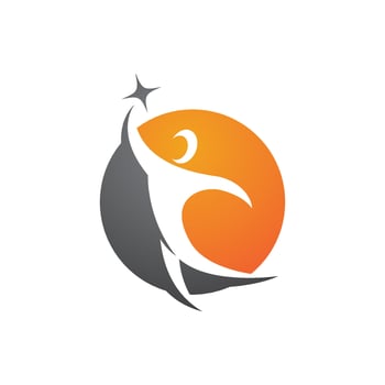 Human character logo sign vector