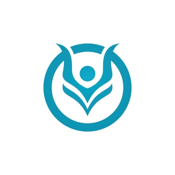 Human character logo sign vector