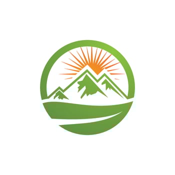 Mountain icon Logo vector