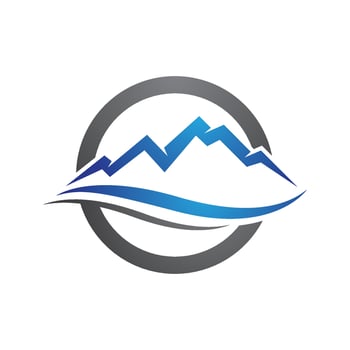 Mountain icon Logo vector