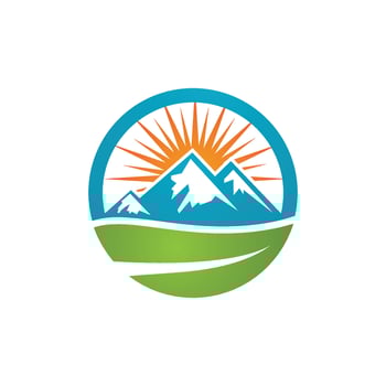 Mountain icon Logo vector