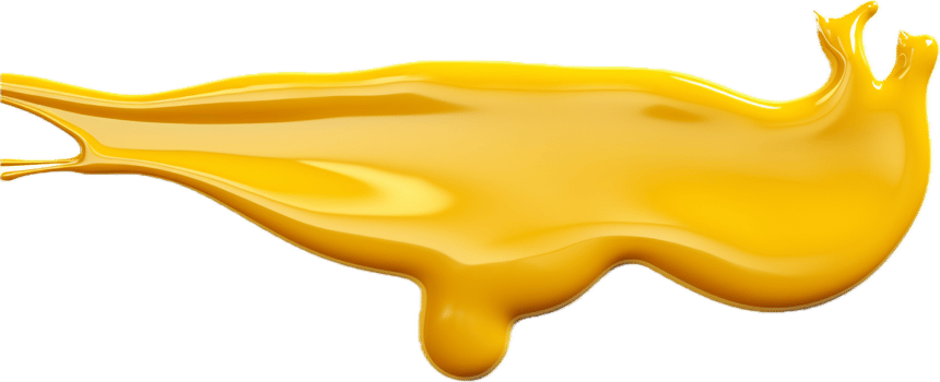 Dripping mustard png with AI generated.