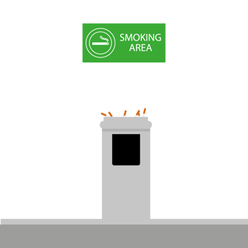 smoking area. smoking area wallpaper. poster design. free space for text. copy space. smoking area illustration. smoking area sign. png