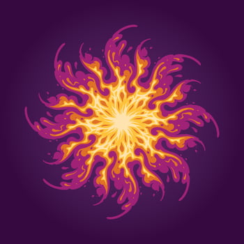 Flame fantasia abstract ornamental vector illustrations for your work logo, merchandise t-shirt, stickers and label designs, poster, greeting cards advertising business company or brands.