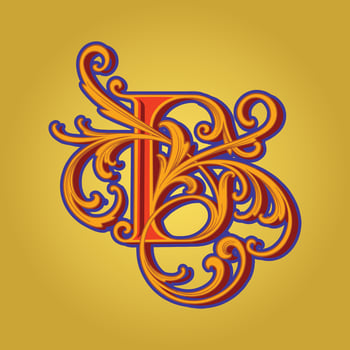 Elegant vintage letter E monogram logo vector illustrations for your work logo, merchandise t-shirt, stickers and label designs, poster, greeting cards advertising business company or brands.