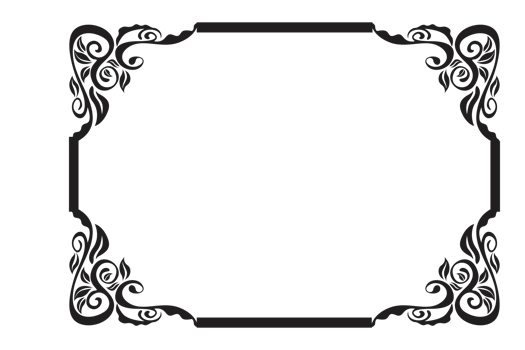 Flora Ornament Border With Design With Transparent Background png