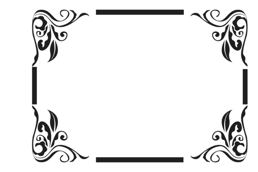 Flora Ornament Border With Design With Transparent Background png