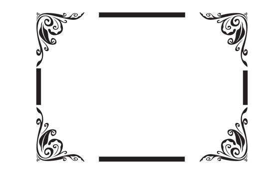 Flora Ornament Border With Design With Transparent Background png