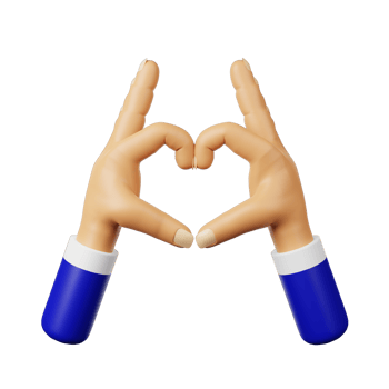 3d icon hands love png