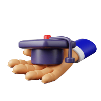 3d hand education png