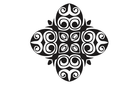 Flower Ornament Border with a design and a transparent background png