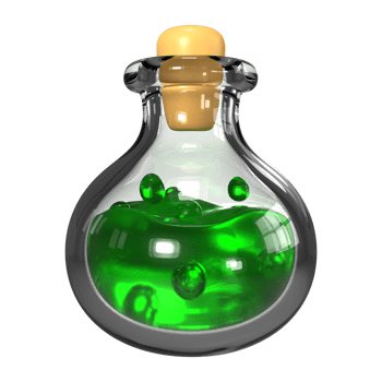 Potion Bottle 3D Illustration Icon png