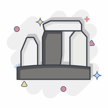 Icon Stonehenge. related to Celtic symbol. comic style. simple design editable. simple illustration vector