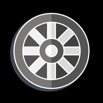 Icon Wheel. related to Celtic symbol. glossy style. simple design editable. simple illustration vector