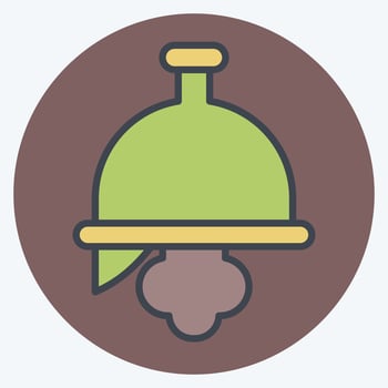 Icon Helmet. related to Celtic symbol. color mate style. simple design editable. simple illustration vector