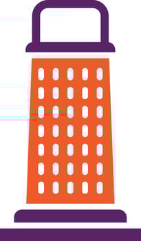 Cheese Grater Vector Icon Design Illustration
